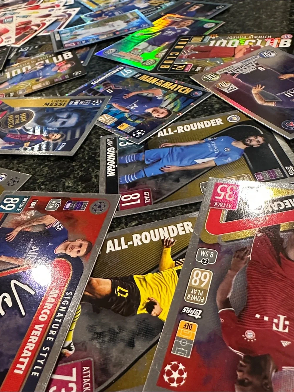 World Cup TOPPS match attack UEFA Soccer Trading Card Lot Collectible Cards